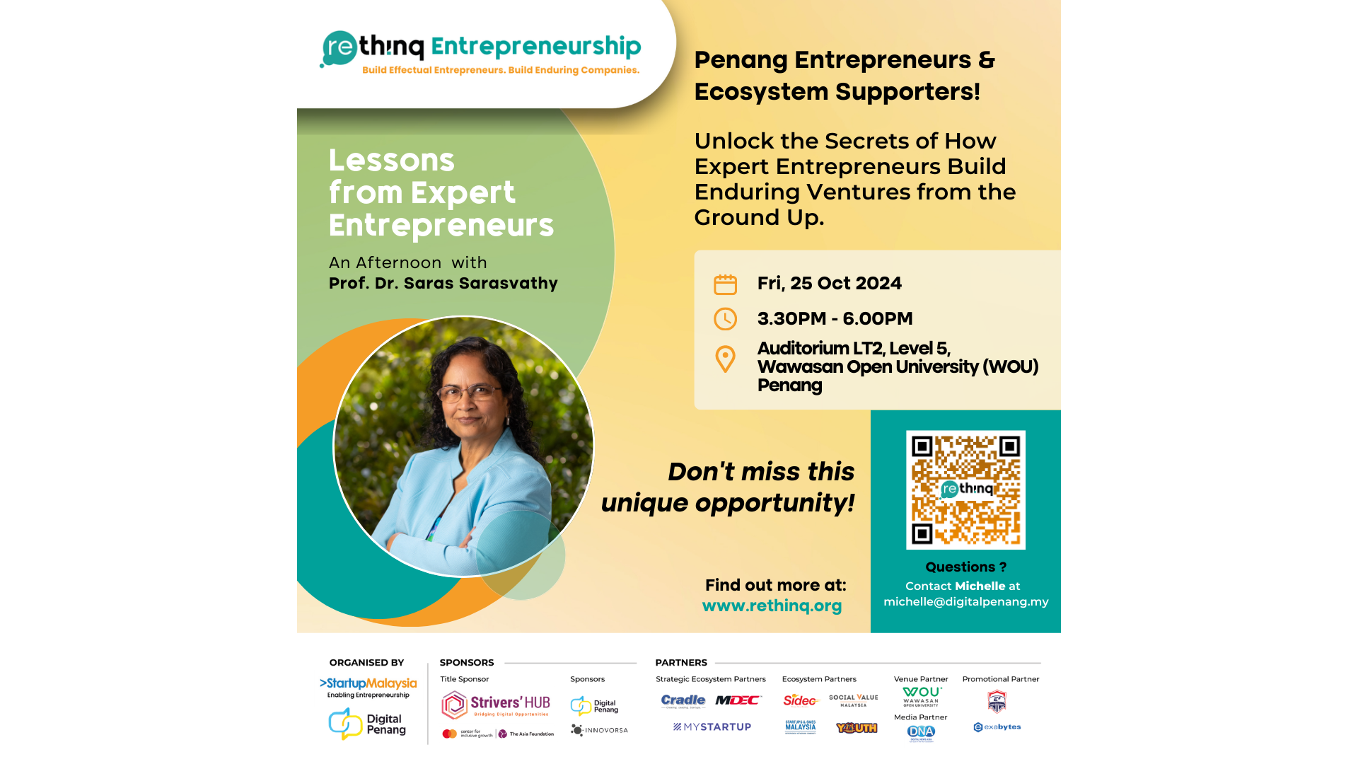 Lessons from Expert Entrepreneurs: An Afternoon with Prof. Dr. Saras Sarasvathy🌟